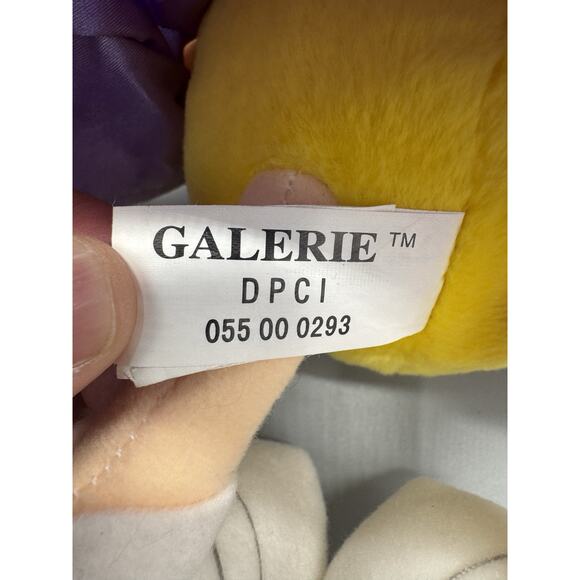 Vintage Galerie M&M’s Yellow Wizard Plush 8” In Purple Cape Stuffed Candy Doll - Picture 8 of 8